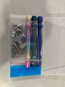 1pc New Threaded Metal Alloy Tip Diamond Painting Tool Set, Handmade 5D Diamond Embroidery Craft Tools - multicolor - View 10