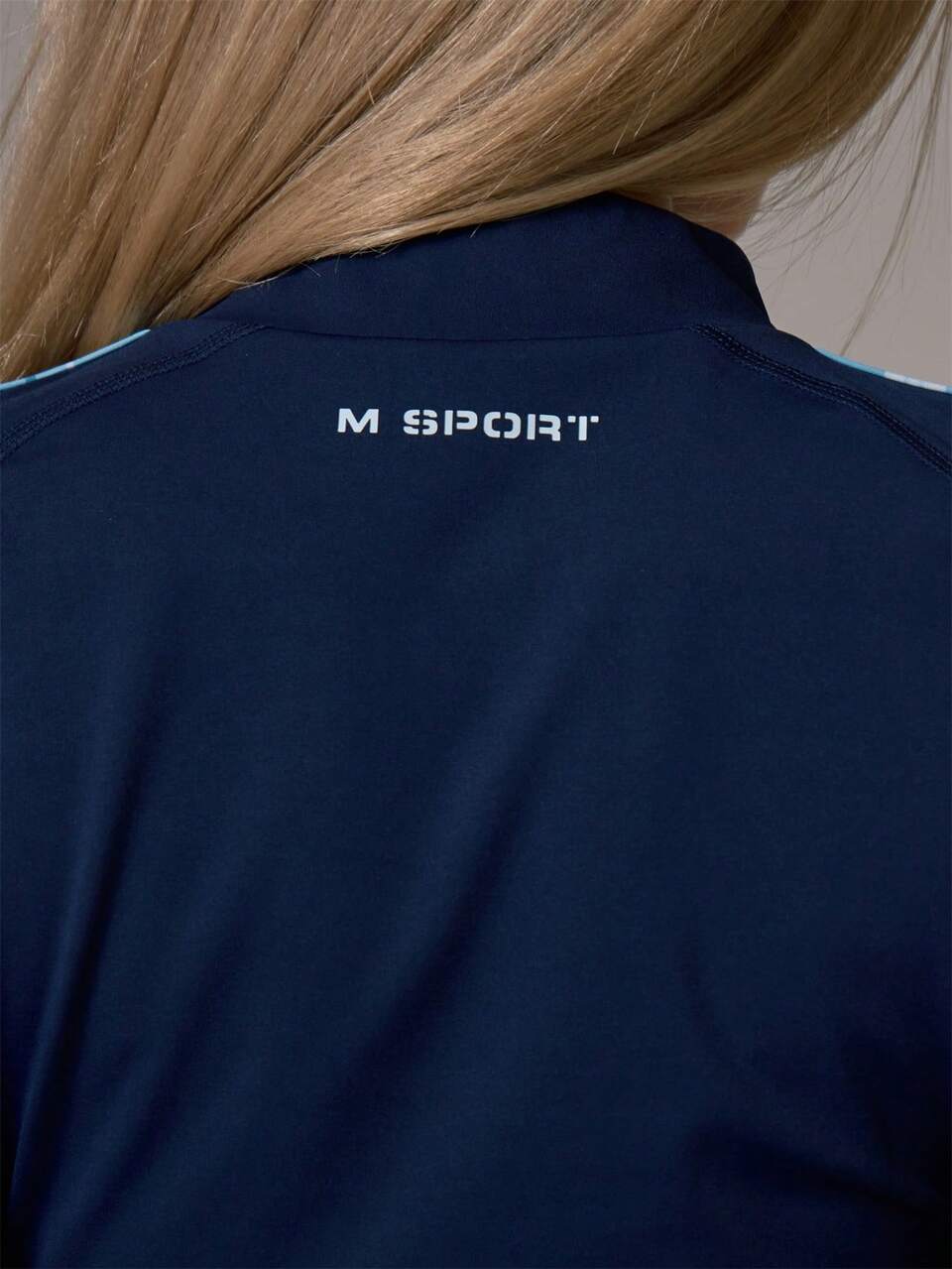 Sport Navy Blue Checkered Contrast Colour Blocked Zip Through High Neck Fitted BBL Style Cinched Coord Jacket