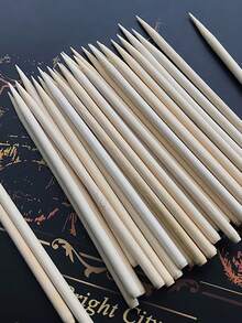 Top Quality Bamboo Scratch Art Stylus Pen Set DIY Drawing Painting Craft Tool Smooth Ergonomic For Creative Durable - Beige - View 9