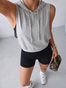 Dewbera Dewbera Women Sports Sweatshirts Kolor Plain - Grey - View 5
