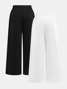 2PCS Tween Girls Pants - Multicolor - View 3