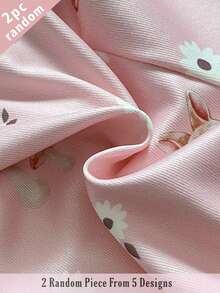Souflis Souflis 2 piezas de leggings de punto acanalado suaves y cómodos para niña, con diseño de corazón y flor, estilo dulce y lindo, versátiles para primavera, verano y todas las estaciones, envío aleatorio - Multicolor - Ver 5