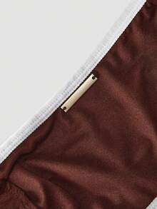 Chillnights Women's Minimalist Colorblock Lingerie Set - Brown - View 3