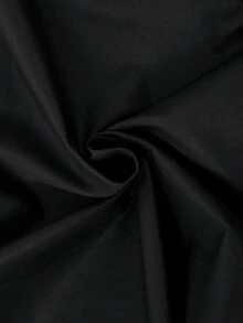 SHEIN 2件組小男孩秋冬時尚休閒紅黑對比色字母印花賽車棒球夾克與鬆緊腰長褲，適合4-7歲男孩外出、購物等場合 - 黑色 - 查看 6