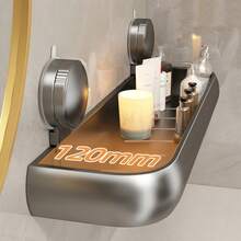 Suction Cup Bathroom Storage Rack, No-Drilling Bathroom Sink Wall-Mounted Toilet Storage Shelf, Bathroom Toilet Handwashing Station Storage Rack. - A - View 3
