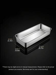 Stainless Steel Baking Tray Oven Bakeware, Cake Mold, Tiramisu Pan With Lid, Steamed Cake Baking & Serving Tray, Stackable Snack Container, Stainless Steel Bento Box, Stackable Food Storage Box, For Nuts, Fruits, Picnic, Camping, Kitchen & Party - Multicolor - View 7