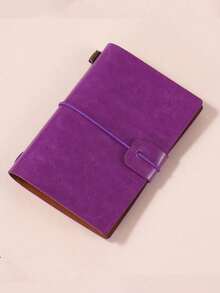 Haus Hana A7 Mini Loose Leaf Binder Notebook With Blank & Lined Pages, Portable Elastic Strap Journal, Pocket Diary Planner For Writing, Drawing, Sketching, To Do List, Scrapbook, Office Desk, Home Workspace, Handbag, Backpack, Meeting Notes, Gift & Daily Use - multicolor - View 14