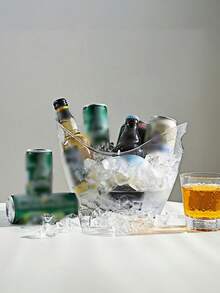 Acrylic Beverage Storage Ice Bucket And Ice Scoop Set, Ideal For Drinks, Kitchen Use, Dinners And Parties - View 7