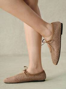 Styleloop Señoras, Uñas de Sauce, Hebillas, Zapatos Planos. - Camel - Ver 12