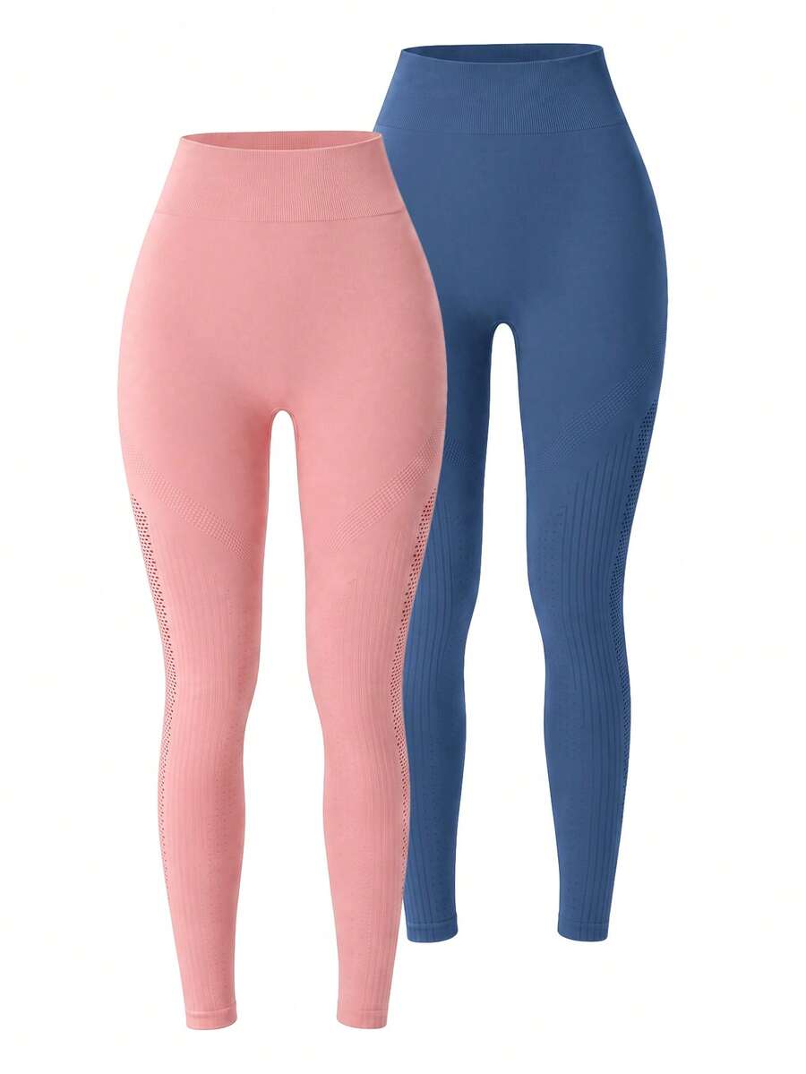 SHEIN Velisys 女款運動緊身褲多件套裝 - 彩色 - 查看 1