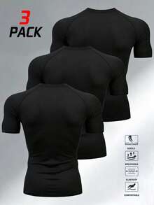 Gym Rark Camiseta deportiva de manga corta con estampado de araña y mangas raglán para hombre - Negro - Ver 2