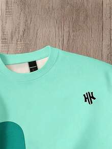Manfinity Joysei Men's Casual Colorblock Patchwork T-Shirt, Summer - Multicolor - View 3