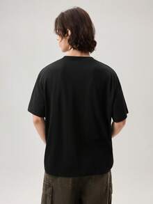 Vaulklash Monalift Funny Mona Lisa Fitness Design Men's Standard T-Shirt - Black - View 4
