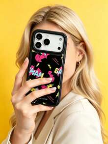 ShellaStory BATMAN X SHEIN A Stylish, High-End Printed Pattern Protective Phone Case Design, Perfect Compatible With Iphone – A Cute, Fashionable, And Sophisticated Phone Case. - Multicolor - View 5