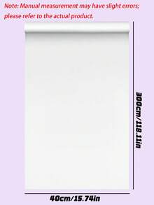 1 Roll White Self-Adhesive Wallpaper / Vinyl Wall Sticker, Suitable For Renovating Bedrooms, Living Rooms, Household Furniture And Cabinets, Wall Decoration, Removable, Easy To Clean, Home Decor Sticker - multicolor - View 3