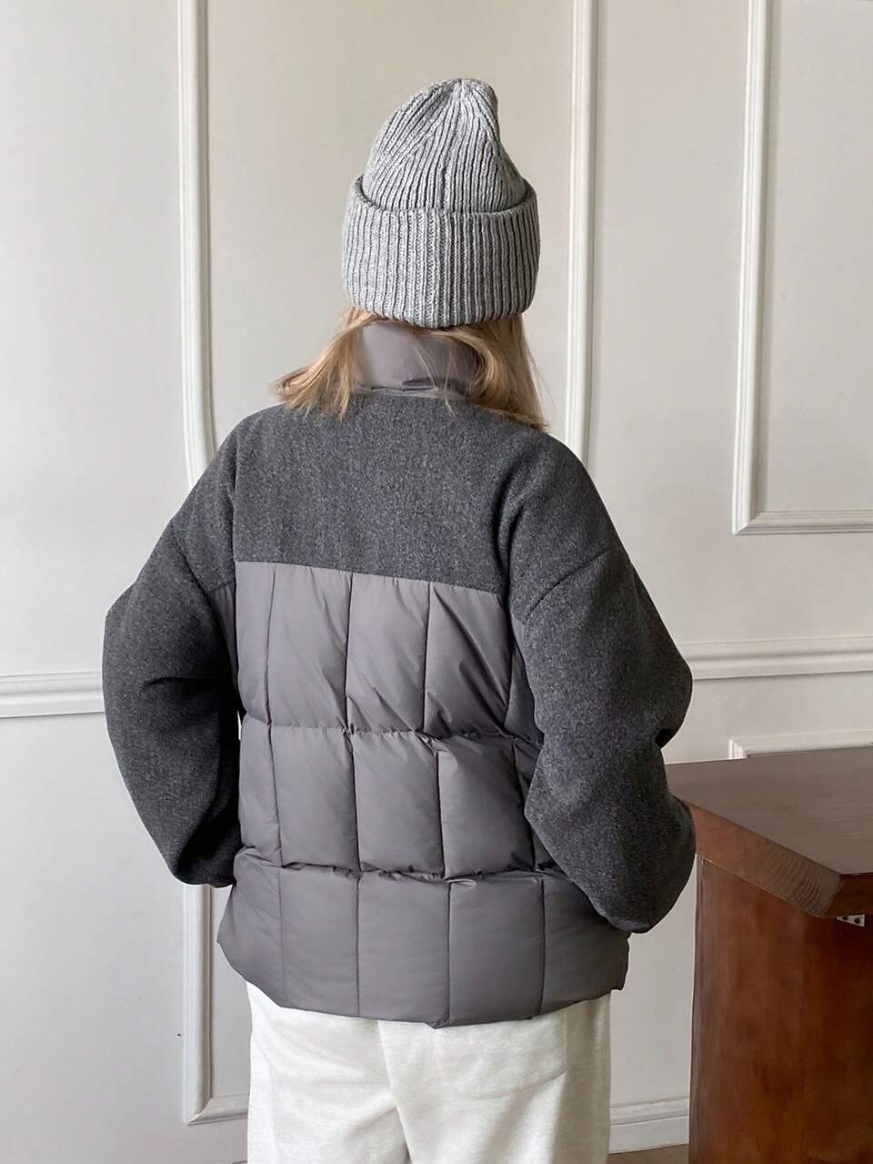 Women's Winter Casual Versatile Colorblock Patchwork Jacket Fall