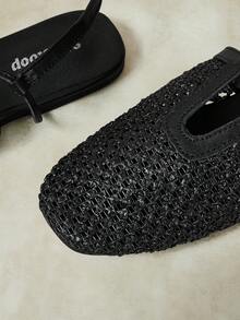 Styleloop Ladies, Willow Nails, Buckles, Flat Shoes. Fall Shoes - Graphite Black - View 8