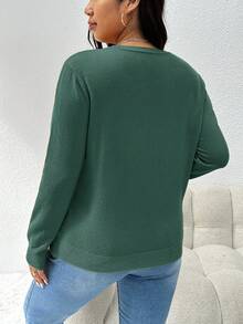 CosyJoli Cárdigans de talla grande - Verde - Ver 10