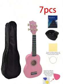 21-Inch Portable Wooden Ukulele, Ideal For Beginners. . Perfect For Birthday And Holiday Celebrations, Excellent - Multicolor - View 6