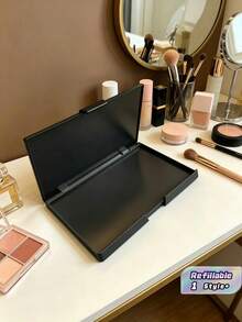 DIY Refillable Makeup Palette – Empty Magnetic Cosmetic Case For Custom Eyeshadow, Blush, Powder, Travel Portable, Great Gift For Women - Multicolor - View 1