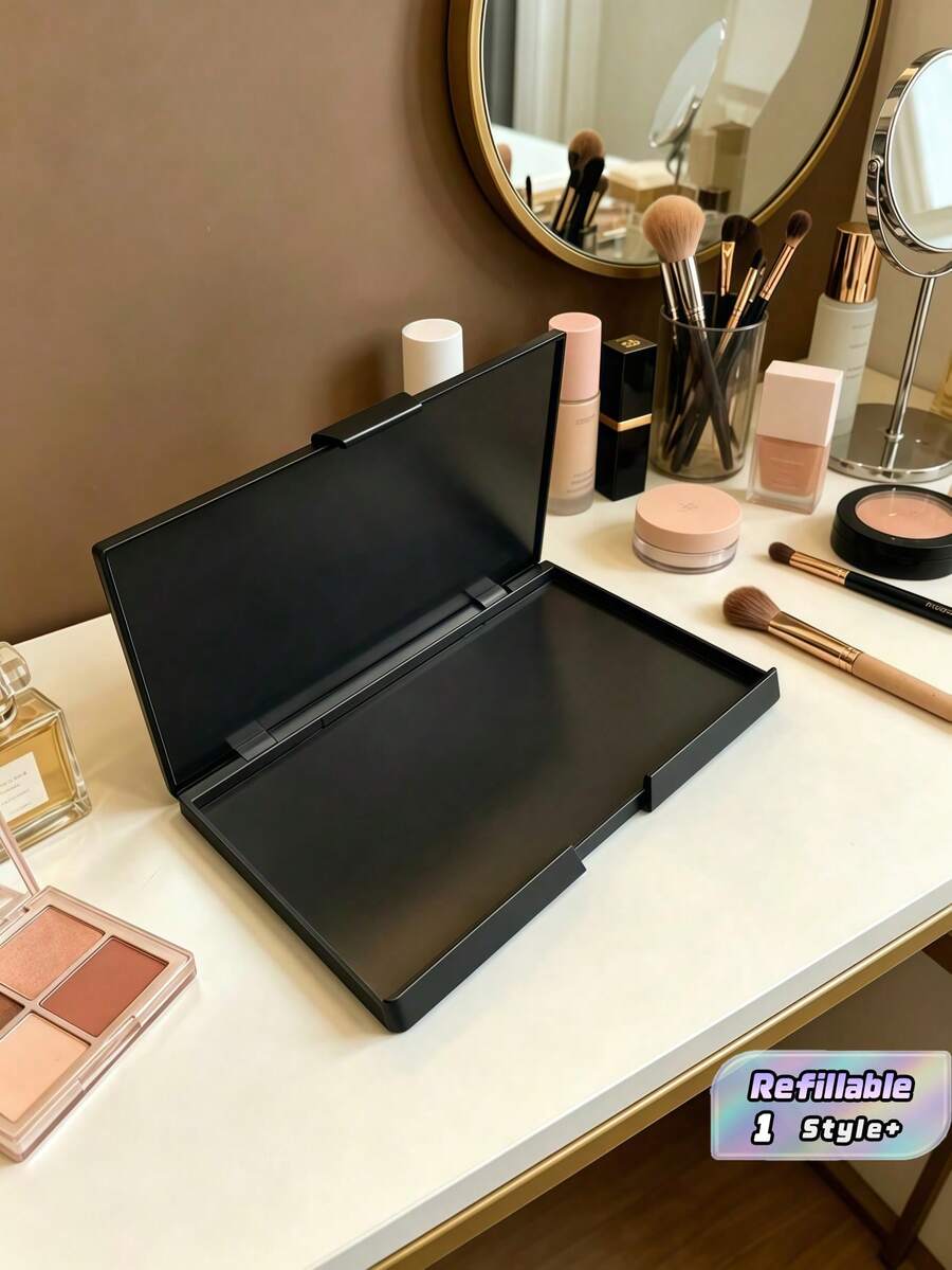 DIY Refillable Makeup Palette – Empty Magnetic Cosmetic Case For Custom Eyeshadow, Blush, Powder, Travel Portable, Great Gift For Women - Multicolor - View 1