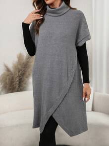 Holdful Holdful Women's Summer/ New Casual All-Match Versatile Knit Dress Work Grey - Grey - View 7
