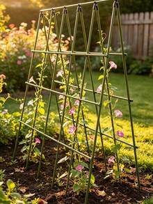 Durable Garden Support Pile Set, Multifunctional Garden Support Pole Set, Gardening Courtyard Garden Support Climbing Pole, Plant Climbing Bracket, Suitable For Various Fruits And Vegetables, Plant Support, Can Be Freely Combined And Assembled - Multicolor - View 9