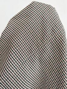 SHEIN PETITE Women's Casual Plaid Long Sleeve Blazer - Multicolor - View 7
