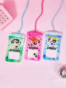 THE POWERPUFF GIRLS X Joivida 防水手機袋 觸控螢幕相容 游泳潛水漂流河川健行溫泉水上樂園 浮力氣墊不沉水 IPX8 防水密封 吊繩掛頸帶 透明高清 大容量 通用 7.2 吋以下所有手機 - 查看 6