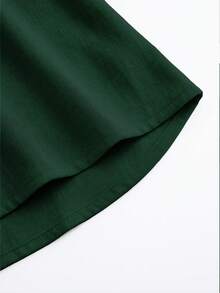 Linhara CURVE Plus Size Woven Casual Office-Style Autumn Shirt Fall - Dark Green - View 6