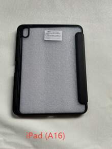 1 Buah Casing Akrilik Lipat Y Warna Solid untuk Air Generasi ke-5/ke-9/A16 dengan Slot Pena, Fitur Tidur dan Bangun Otomatis, Penyangga Multi-Sudut, Kulit PU Hitam - Hitam - View 11