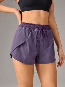 OutZeal Women Outdoor Purple Shorts Hiking Camping Quick-Dry 2-In-1 Design Built-In Shorts With Pockets - Purple - View 6