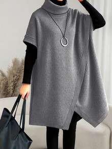 Holdful Holdful Women's Summer/ New Casual All-Match Versatile Knit Dress Work Grey - Grey - View 1