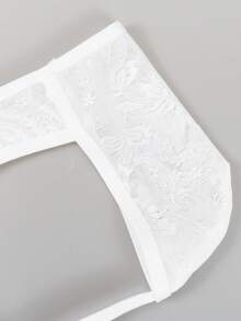 DrisQ DrisQ 1pc Fashion Cute White Lace Mid-Waist Sexy Thong Underwear For Men - White - View 3