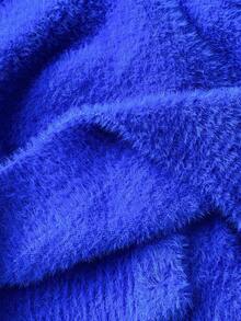 SHEIN Girls' Short V-Neck Cardigan Jacket, Autumn/Winter - Royal Blue - View 6