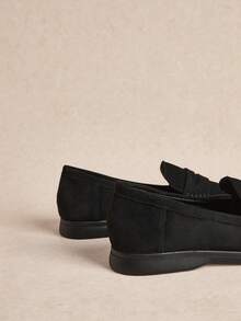 Rosivie Women's Flat Round Toe Slip-On Shoes, Suitable For Daily Casual Wear And Office - Graphite Black - View 11