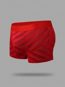 DrisQ DrisQ 1pc Men's Sexy Mid-Waist Underwear In Vibrant Red, Popular With Men - Red - View 1