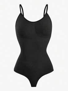 1pc Seamless Women's One-Piece Shapewear - Black - View 7