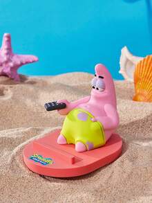 SpongeBob SquarePants | Joivida 1PC Cartoon Phone Stand Holder, Cute Cartoon Print, PVC Material, Universal Compatible, Adjustable Viewing Angle, Video Watching Stand, For Office Workers, Compact And Portable - Multicolor - View 5