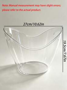 Acrylic Beverage Storage Ice Bucket And Ice Scoop Set, Ideal For Drinks, Kitchen Use, Dinners And Parties - View 3