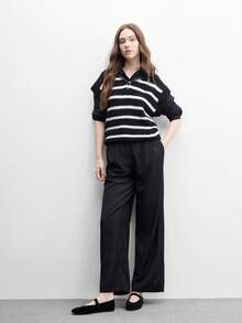CUCCOO BIZCHIC 女款時尚通勤百搭休閒瑪麗珍平底鞋，聖誕與春季鞋款 - 暗黑色. - 查看 3