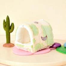 1Pc Thickened Fleece Four Seasons Pet Cotton Nest, Warm Fluffy Sleeping Hut For Hamsters, Golden Bears, Mini Rabbits, Parrots And Other Small Animals - multicolor - View 8