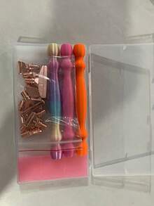 1pc New Threaded Metal Alloy Tip Diamond Painting Tool Set, Handmade 5D Diamond Embroidery Craft Tools - multicolor - View 11