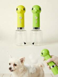 PETSIN Electric Cat/Dog Shampoo Sprayer - Pet Bathtub Foaming Soap Dispenser, Duck Shaped Dog Shampoo Foamer For Kitchen Sink Cleaning(500mAh) - Multicolor - View 3