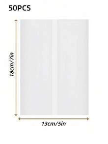 30 50 100Pcs Semi Transparent Pre Folded Vellum Envelopes 5X7 Inch For Wedding Birthday Valentine Day Home Decor School Stationery Gift - A - View 9