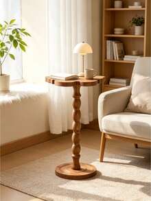 1pc Wooden Butterfly Design Side Table, Luxury Desk, Modern Retro Style Coffee Table, Balcony Small Table, Entryway Table - A High-End Gift Suitable For Housewarming - Multicolor - View 8