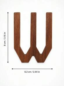 Cirelle 1 buah Dekorasi Huruf Alfabet 3D Kayu Walnut Solid, Bisa Diletakkan Sendiri & Dipasang di Dinding untuk Rak, Meja, Dekorasi Ruangan Rumah, Hadiah - warna-warni - View 29