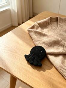 2/6Pcs Reusable Octopus‑Shape Laundry Hair Remover Balls, Wet & Dry Use Washing Machine Lint Catcher, Washable Pet Hair Catcher For Cat Dog Fur Lint Fuzz Removal, Anti‑Tangle Multi‑Functional Laundry Cleaning Tool - black - View 7