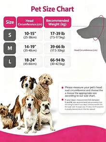 New Dog Calming Hood, Anti‑Scare, Thunder‑Proof & Waterproof, Hook‑And‑Loop Design, Summer Swimming Waterproof Ear Cover - Multicolor - View 5