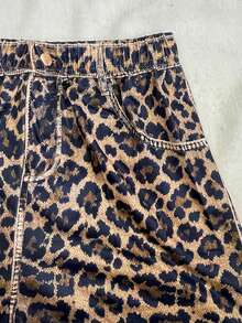 Franclia Women's Leopard Print Round Neck Tank Top And Shorts Set - Multicolor - View 5